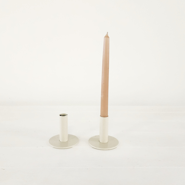 Jane Candle Stick - Beige